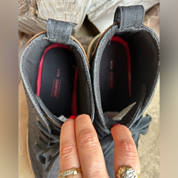 Levi’s Hi-top denim mens casual canvas lace up sneakers Sz-9. F - Picture 7 of 12